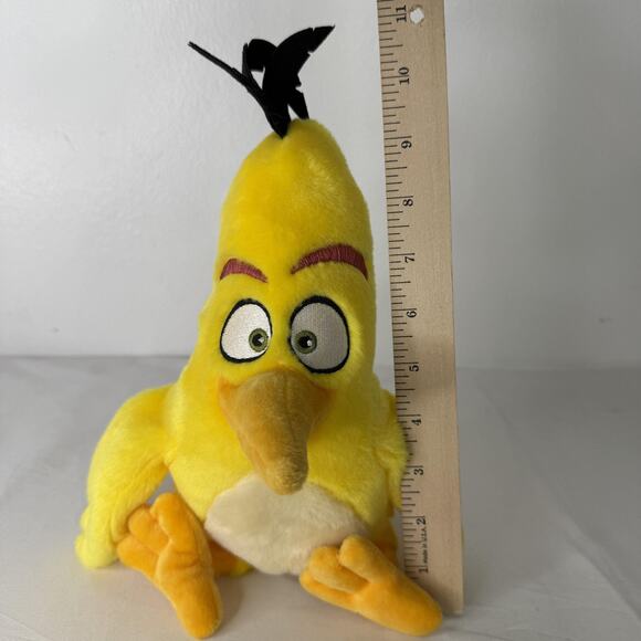 Angry Birds Chuck Yellow Bird Plush Stuffed Toy Commonwealth 2016 Rovio - Picture 7 of 7